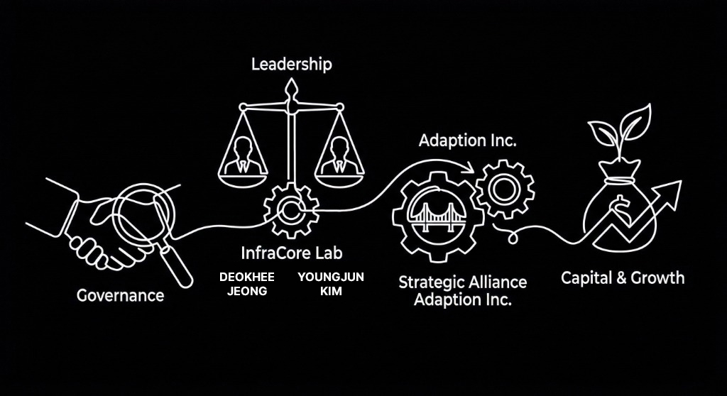 InfraCore Lab Governance Diagram